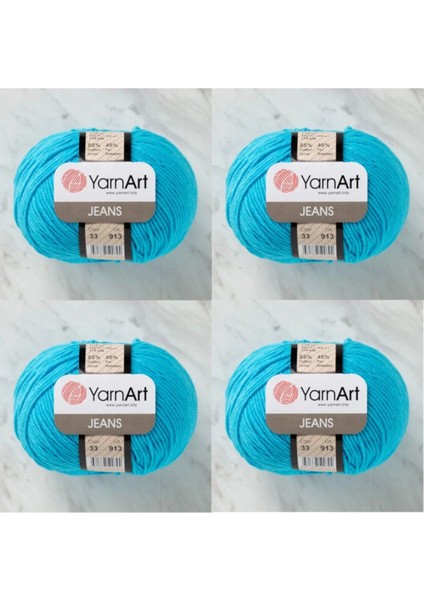 Jeans 33 4'lü Paket Amigurimi Bebek Ipi