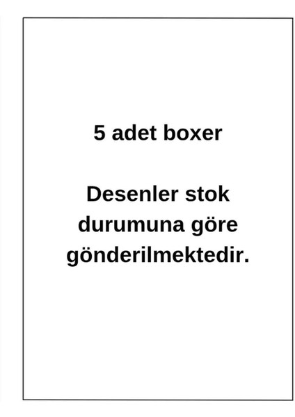 %95 Pamuklu Erkek Çocuk Likralı Penye Boxer Külot Iç Çamaşır 5li Set fiyatları
