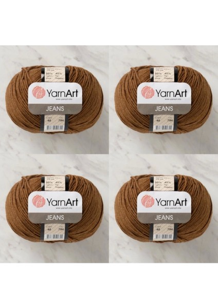 Jeans 40 4'lü Paket Amigurimi Bebek Ipi