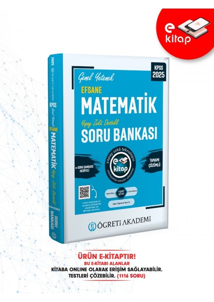 2025 Kpss Genel Kültür Efsane Matematik Tamamı Çözümlü E-Soru Bankası