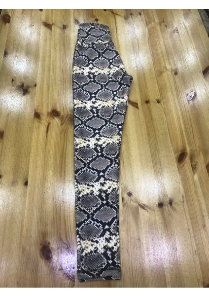 Yılan Desen Ekstra Yüksek Bel Spor Tayt indirimleri