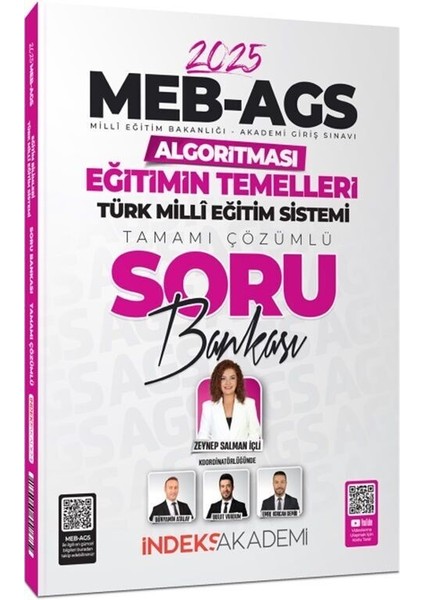 2025 Meb Ags Algoritması Eğitimin Temelleri ve Türk Milli Eğitim Sistemi Soru Bankası