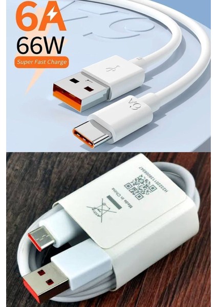 Turbo Hızlı Şarj Kablosu 5.0A 6.0A Type-C 33W 67W 120W Destekli Xiaomi Oppo Samsung Huawei modelleri