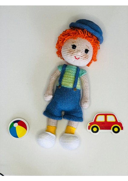 Portakal Çocuk Amigurumi Organik Oyuncak Erkek Bebek Turuncu Saçlı Orange Boy fiyatları
