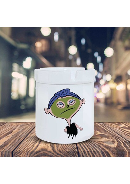 Çizimsel Küllük Maskeli Çizgi Karakter Baskılı Kül Tablası KL210 fiyatları