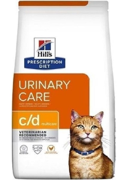 Prescription Diet Urinary Care C/d Multicare Tavuklu Kedi Kuru Maması 3 kg (STT:09/2025)