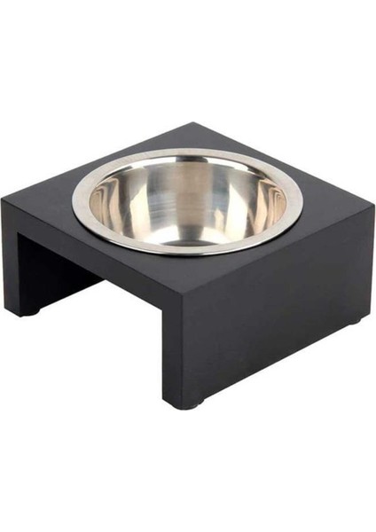 Ahşap Standlı Ayaklı Kedi ve Köpek Mama Kabı 750 ml - 679-11123