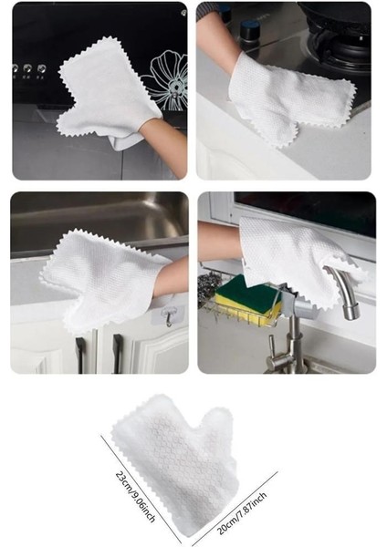10 Adet Mikrofiber Toz Alma Bez Eldiveni Mutfak Banyo Mobilya Bulaşık Cam Oto Temizlik Yıkama Bezi fırsatları