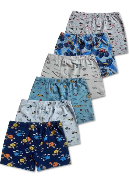 %95 Pamuklu Erkek Çocuk Süprem Penye Boxer Külot Iç Çamaşır 6lı Set fiyatları