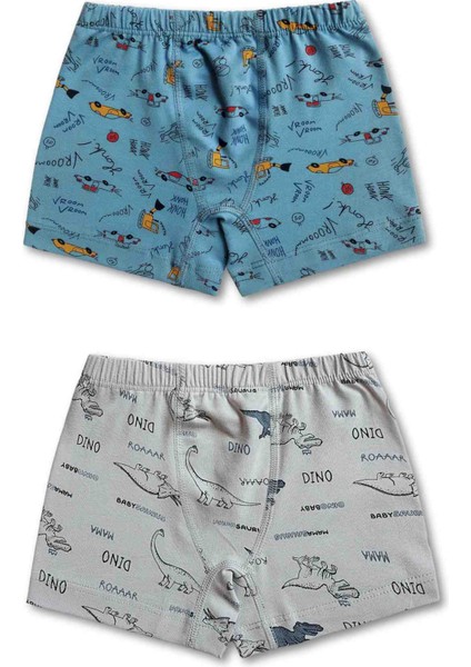 %95 Pamuklu Erkek Çocuk Süprem Penye Boxer Külot Iç Çamaşır 6lı Set fırsatları