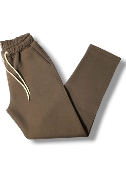 Eşofman Altı Kalın Kışlık 3 Iplik Kompakt Şardonlu Penye Pijama Erkek / Kadın Unisex