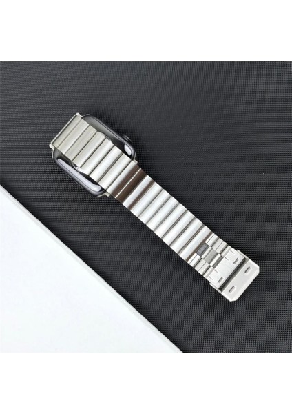 Apple Watch Ultra - 49MM Uyumlu Ayarlanır Metal Paslanmaz Çelik Kordon indirimleri