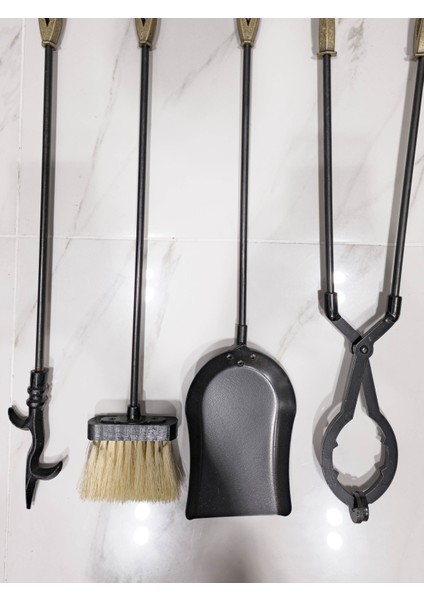 Luks Şömine Maşa Takımı,şömine Takımı,şömine Aksesuarları Renk : Bakır modelleri