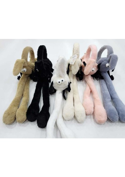 Yeni Nesil Hareketli Sesli Pompalı Peluş Kulaklık