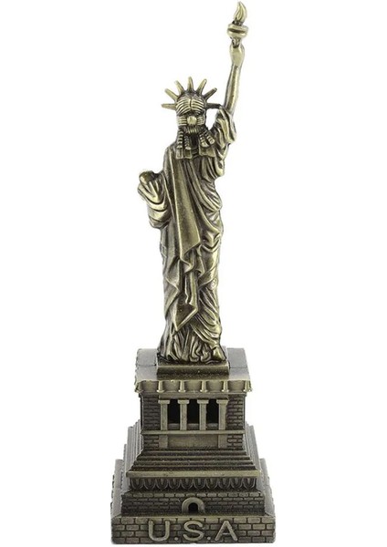 Masa Üzeri Özgürlük Heykeli Figürü Masa Üzeri Biblosu Heykel Eskitmeli Metal fırsatları