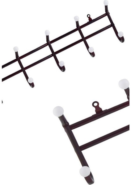 Amerikan Panel Kapı Askısı 6 Lı 12 x 50 cm Pratik Sağlam Askılık