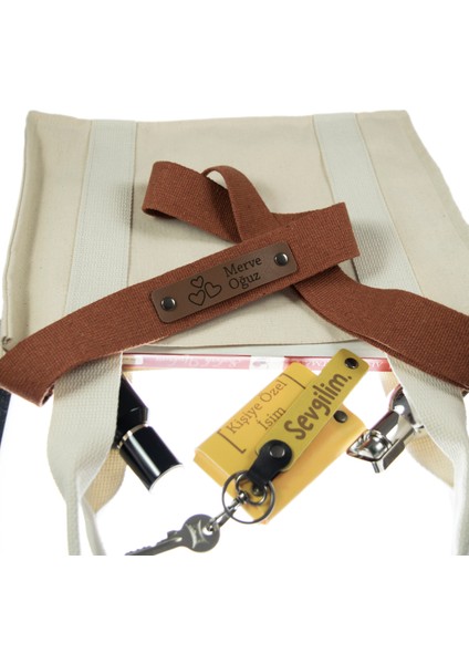 Kiremit Renk, Sizin İsminiz Yazılarak Üretilen, Unutulmaz Hediye, 140 Cm, Çanta Omuz Askısı fiyatları