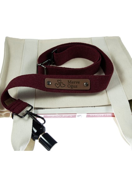 Bordo Renk, Çok Kullanışlı, İsme Özel Üretilen, Deri Çantalara Uygun Omuz Kayışı, 160 Cm, Hatıralık fiyatları