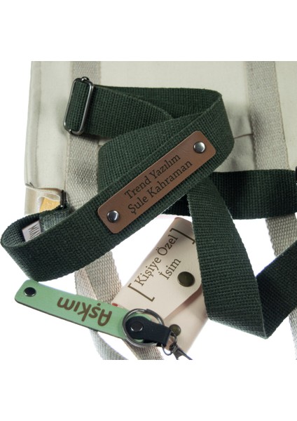 Koyu Yeşil Renk, Pamuklu Renkli Çanta Kemeri, Kişiselleştirilebilir Omuz Askısı, 140 Cm fiyatları