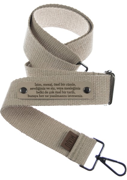 Sütlü Kahve Renk, Sevgiliye Hediye Mini Tote Omuz Askısı, 140 Cm Kişiye Özel Hediye Çanta Kayışı