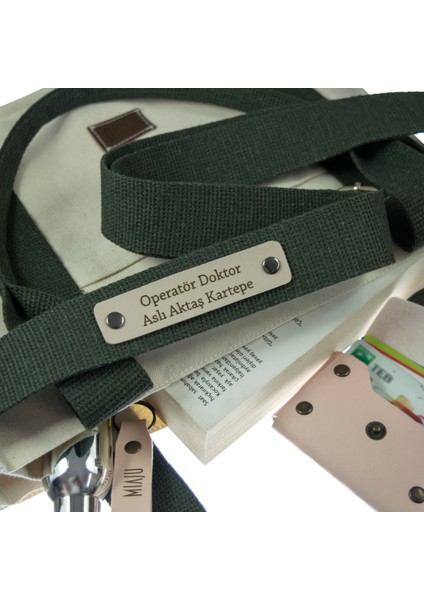 Koyu Yeşil Renk, İsme Özel Renkli Günlük Kullanım Çanta Askısı, 120 Cm, Yedek Çanta Kayışı fiyatları