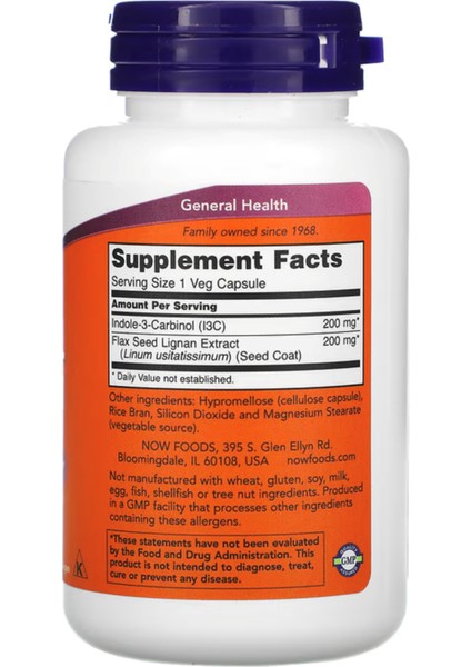 Foods, Indole-3-Carbinol, 200 Mg, 60 Veg Capsules fiyatları