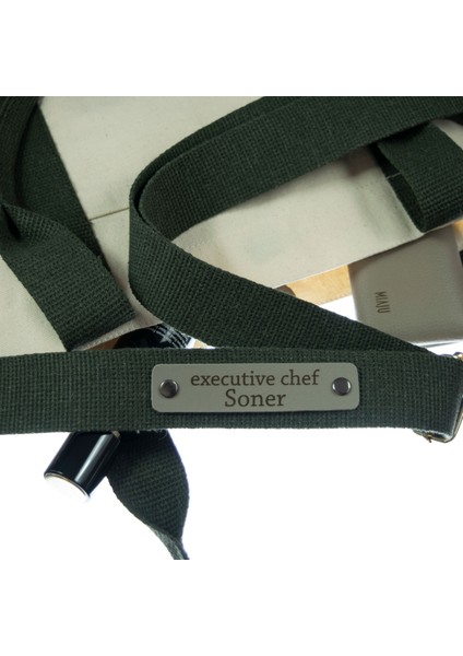 Koyu Yeşil Renk, Kanvas Ve Deri Çanta Kayışı, Şık Kullanışlı İsme Özel Hediyelik, 140 Cm Omuz Askısı fırsatları