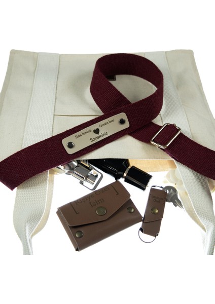 Bordo Renk, Kişisel Stil Şık Ve Fonksiyonel Çanta Omuz Askısı, 180 Cm İsme Özel Hediye Omuz Askısı fırsatları