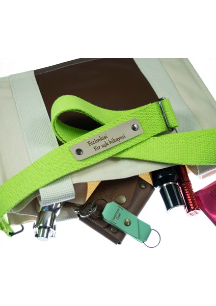 Neon Yeşil Renk, Seyahat Tutkunları İçin Kişiye Özel Omuz Askısı, 140 Cm, Pamuklu Çanta Omuz Askısı, fiyatları