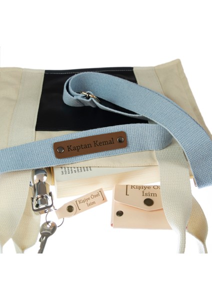 Açık Mavi Renk, Şık Giyinenler İçin İsme Özel Çapraz Çanta Askısı, 140 Cm Hediyelik Seçenek fiyatları