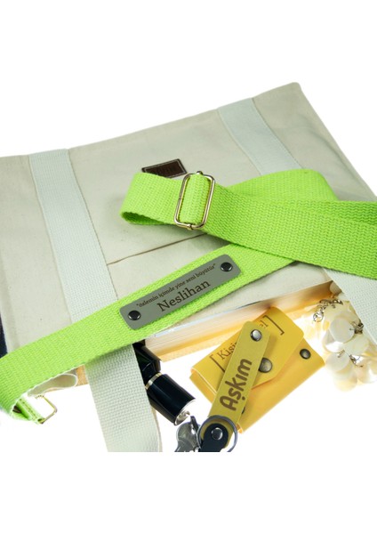 Neon Yeşil Renk, Sadece Size Özel Olarak Üretilen Hediyelik Laptop Çanta Askısı, 120 cm Kayış fiyatları