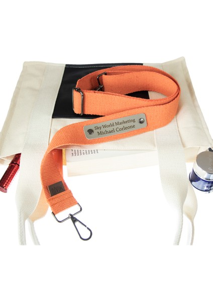 Mercan Renk, Kurumsal Firmalara Uygun Kişiye Özel, Uzunluğu Ayarlanabilir 140 Cm Çanta Kayışı fiyatları