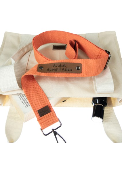 Mercan Renk, Kendi Adınıza Tasarlanmış Tasarım Hediye Omuz Askısı, 220 Cm Çanta Askısı fiyatları