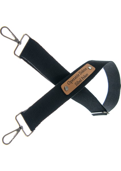 Siyah Renk, Kişisel Stil İçin Adınıza Özel Çanta Askısı, 140 Cm Ayarlanabilir, Uzun Çanta Askısı fırsatları