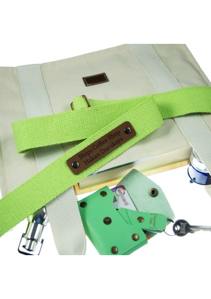 Neon Yeşil Renk, Kişiye Özel Canlı Renkli Yaz Tatili Çanta Askısı, 220 Cm Ayarlanabilir Uzunluk fırsatları