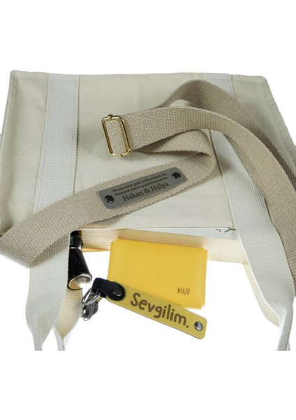 Sütlü Kahve Renk, İsme Özel Tasarım Deri Detaylı Çanta Askısı, 220 Cm Günlük Kullanıma Uygun fırsatları