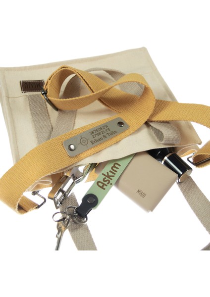 Hardal Renk, Müziğe Gönül Verenler İçin Özel Tasarım Çanta Omuz Askısı, 180 Cm Kişiye Özel Dokunuş fiyatları