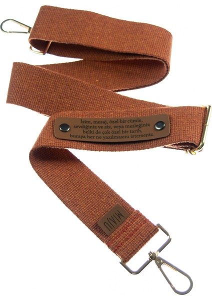 Kiremit Renk, Adınıza Tasarlanmış Farkınızı Yansıtacak, 200 Cm Renkli Çanta Kayışı