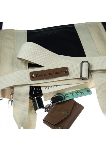Krem Renk, Kişiye Özel Hediyelik Çanta Askısı, Metal Aksamlı 220 Cm Tote Çanta Askısı fırsatları