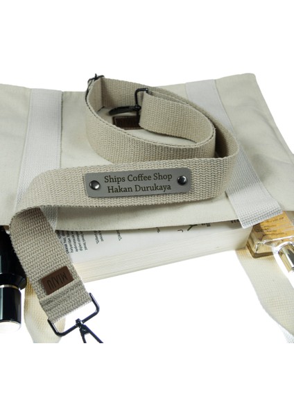 Sütlü Kahve Renk, Adınıza Özel Laptop Çanta Askısı, 140 Cm Modern Ve Şık, İsme Özel Hediye fırsatları