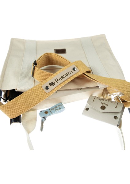 Hardal Renk, Şık Ve Fonksiyonel İsme Özel Yedek Çanta Askısı, 160 Cm Çapraz Kullanıma Uygun fiyatları