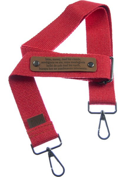 Kırmızı Renk, Kişiselleştirilebilir Crossbody Çanta Askısı, 200 Cm, Değişebilen Uzunlukta, Kaliteli