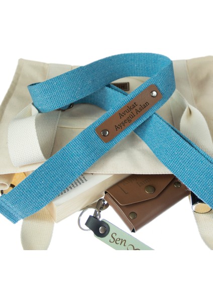 Mavi Renk, Üzerine Özel Mesaj Yazılabilen, Tote Çantaya Uygun Omuz Askısı 200 Cm, Sevdiğine Hediye fırsatları