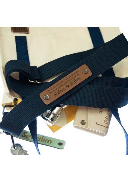 Lacivert Renk, Müdürler Için Kişiye Özel Şık ve Modern Çanta Omuz Askısı, 140 cm Benzersiz k fiyatları
