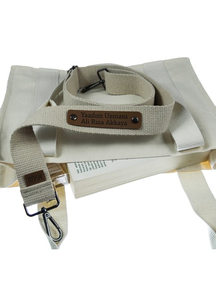 Sütlü Kahve Renginde, Sizin İsminiz Yazılarak Üretilen, 200 Cm Uzunluğunda, Çanta Omuz Askısı fırsatları