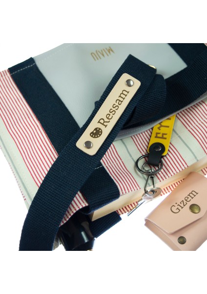 Lacivert Renk, Retro Çapraz Çanta Omuz Askısı İsme Özel, 220 Cm Zarif Ve Şık Detaylı Hediyelik fırsatları