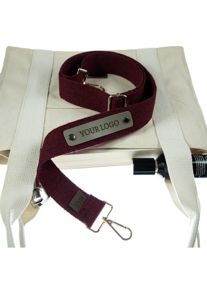 Bordo Renk, Kişiye Özel İnovasyon Uzmanı Çanta Askısı,, 140 Cm İsme Özel Hediyelik Omuz Askısı fiyatları