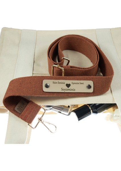 Kiremit Renk, Tasarım Severlere Özel Çanta Omuz Askısı, 220 Cm İsme Özel Tasarım Hediye fırsatları