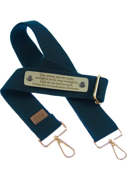 Lacivert Renk, Kişiye Özel Yaratıcı Yazarlar İçin Renkli Çanta Askısı, 120 Cm Unutulmaz Hediyeler