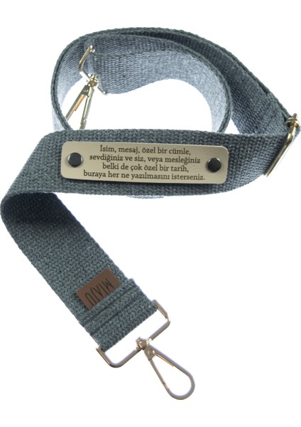 Gri Renk, Havalı Tasarım Günlük Kullanıma Uygun Çanta Askısı, 140 cm Şıklığınızı Tamamlayan Tasarım